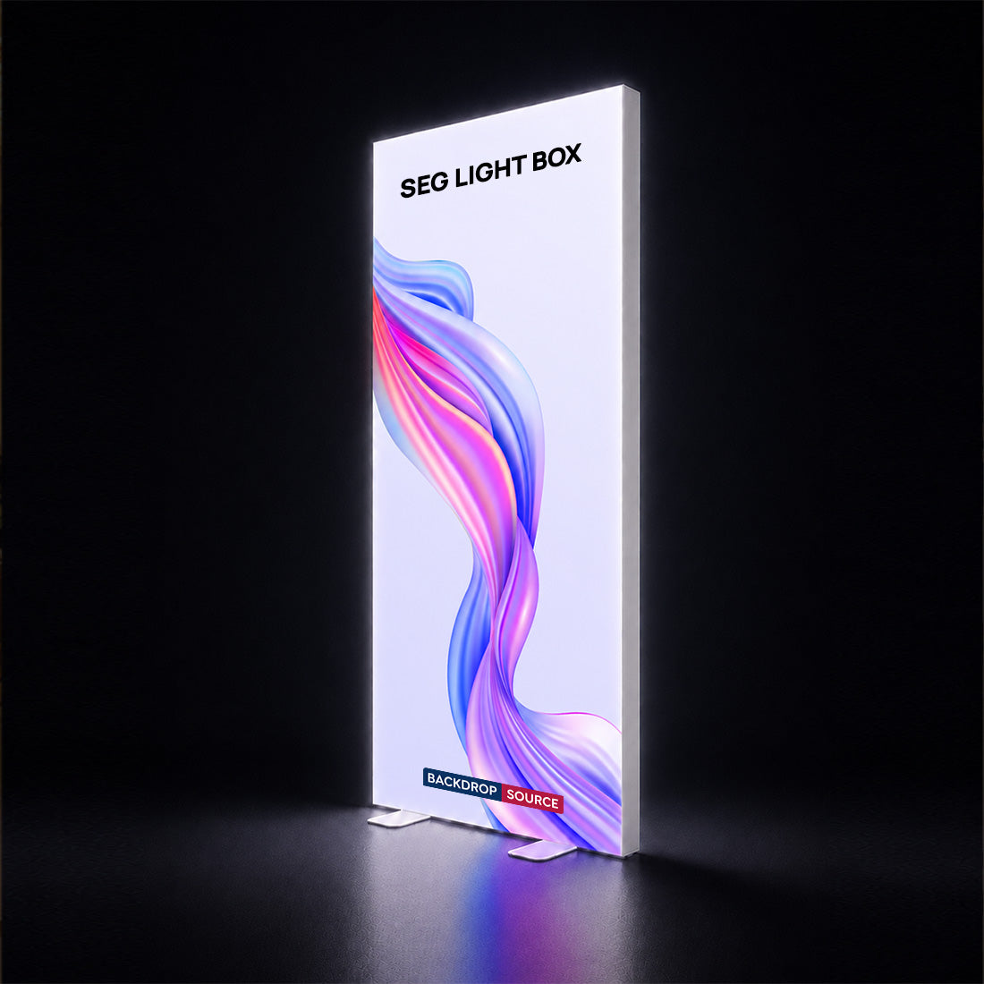Cadre d'affichage rétroéclairé en tissu SEG - Profilé en aluminium de 8 cm de profondeur 