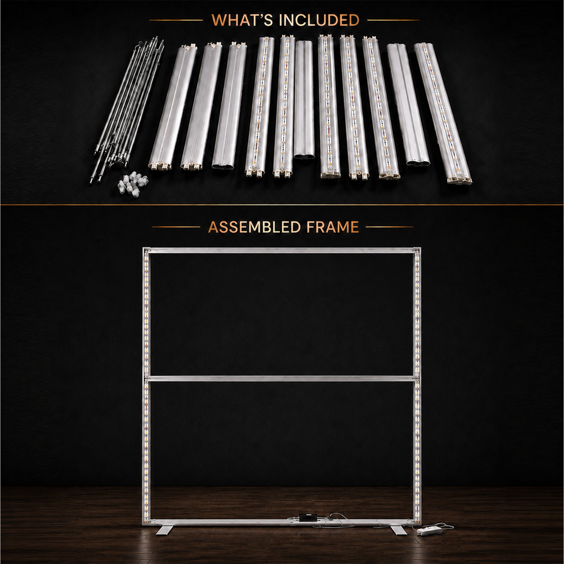 Cadre d'affichage rétroéclairé en tissu SEG - Profilé en aluminium de 12 cm de profondeur 