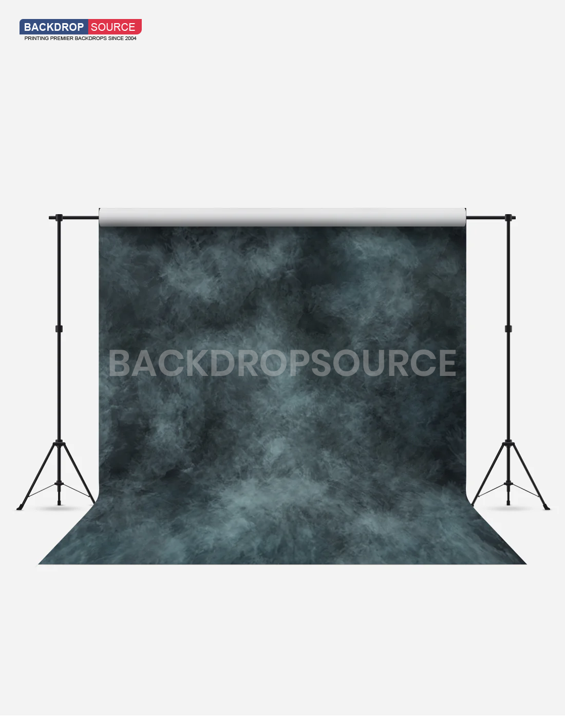 Printed Blue Wash Cloudy Wrinkle‑Resistant Backdrop for Fashion Photography