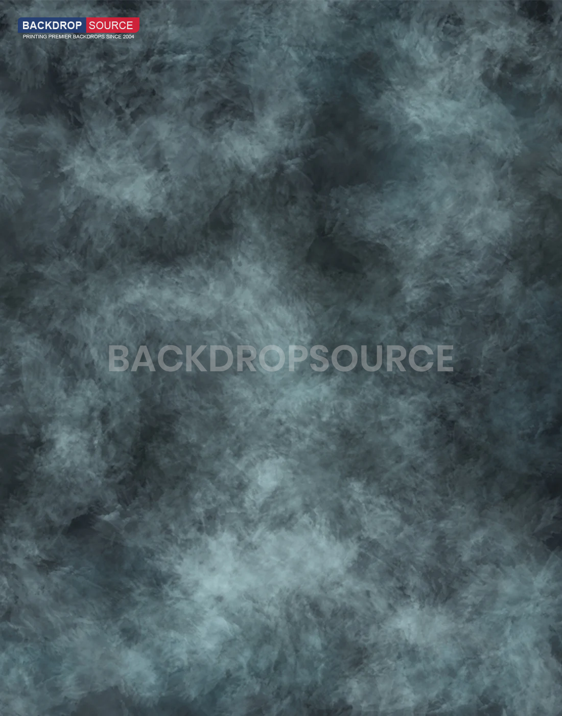 Printed Blue Wash Cloudy Wrinkle‑Resistant Backdrop for Fashion Photography