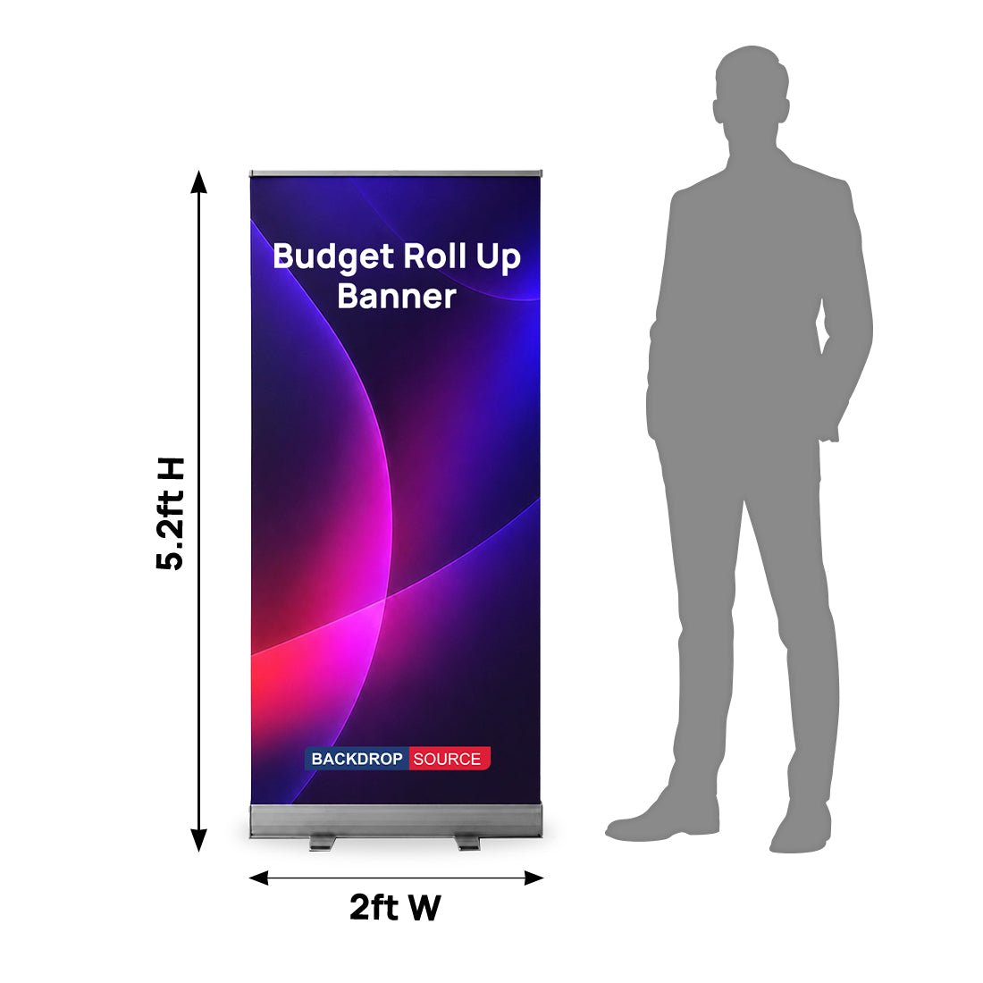 Budget Fabric Roll Up Banner