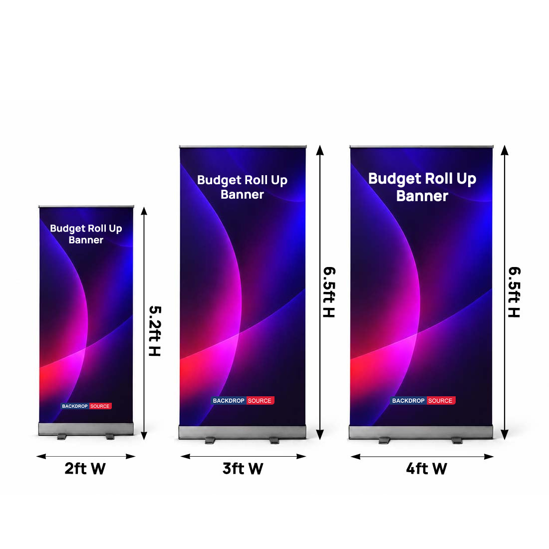 Budget Fabric Roll Up Banner