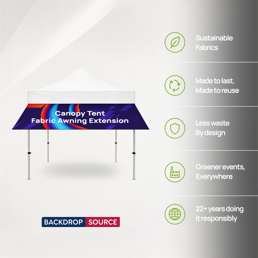 Canopy Tent Fabric Awning Extension