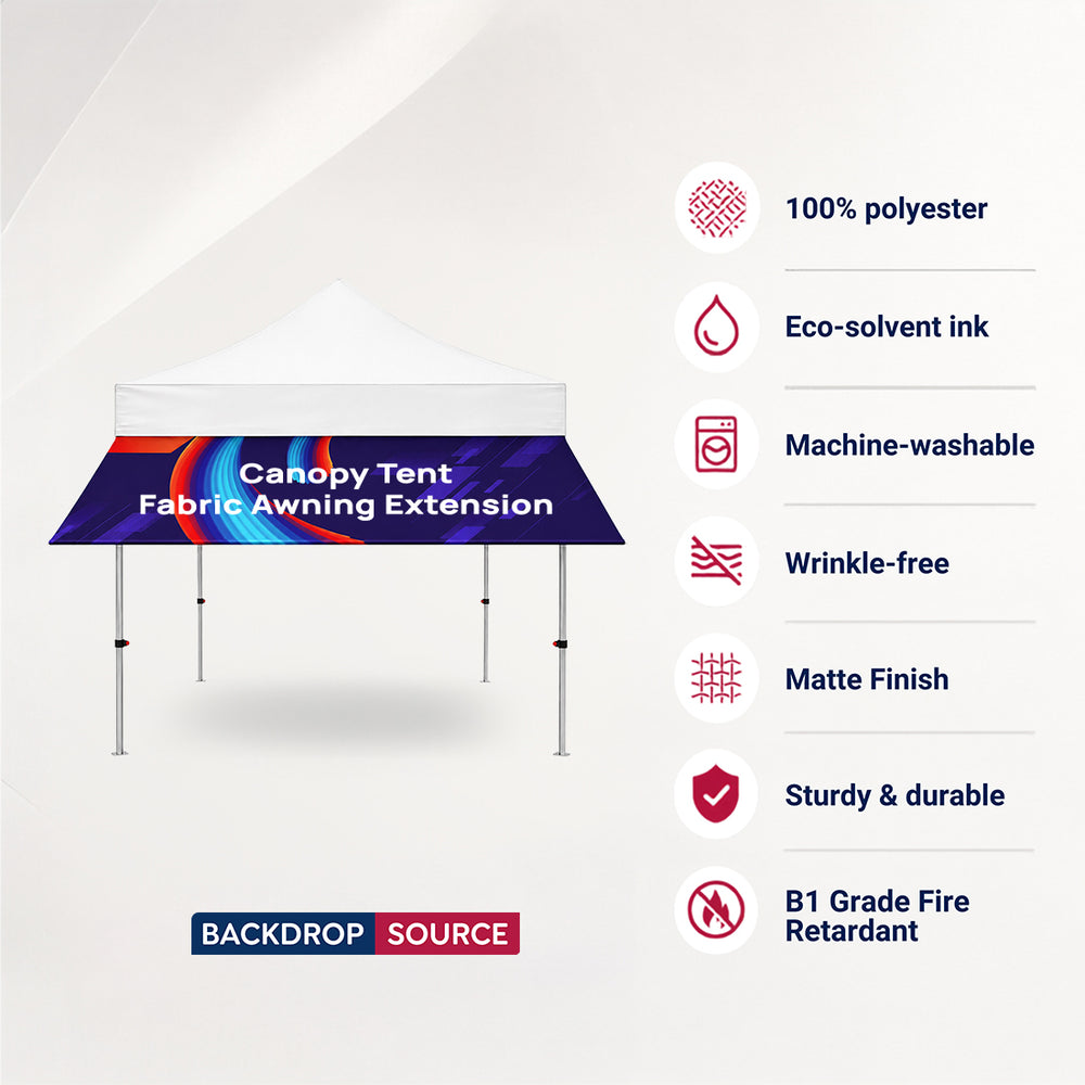 Canopy Tent Fabric Awning Extension