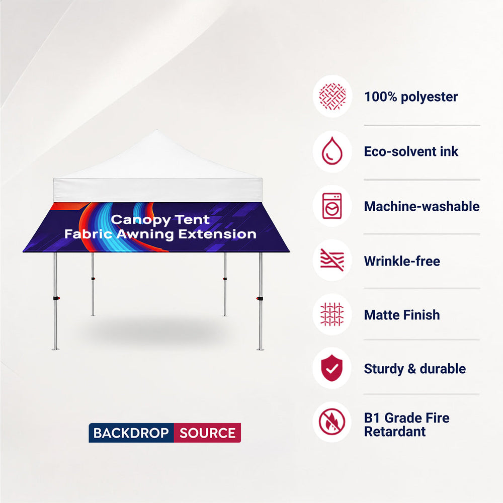 Canopy Tent Fabric Awning Extension