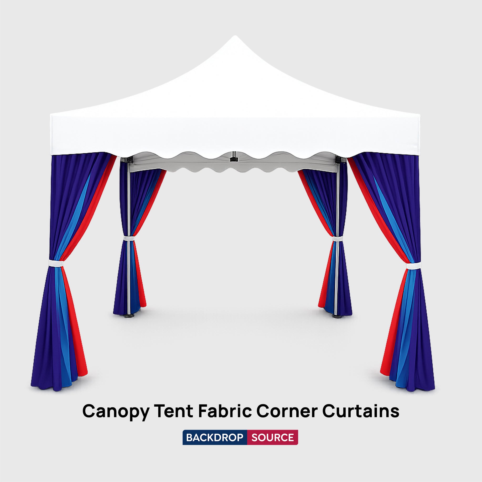 Tente-canopée - Rideaux d'angle 