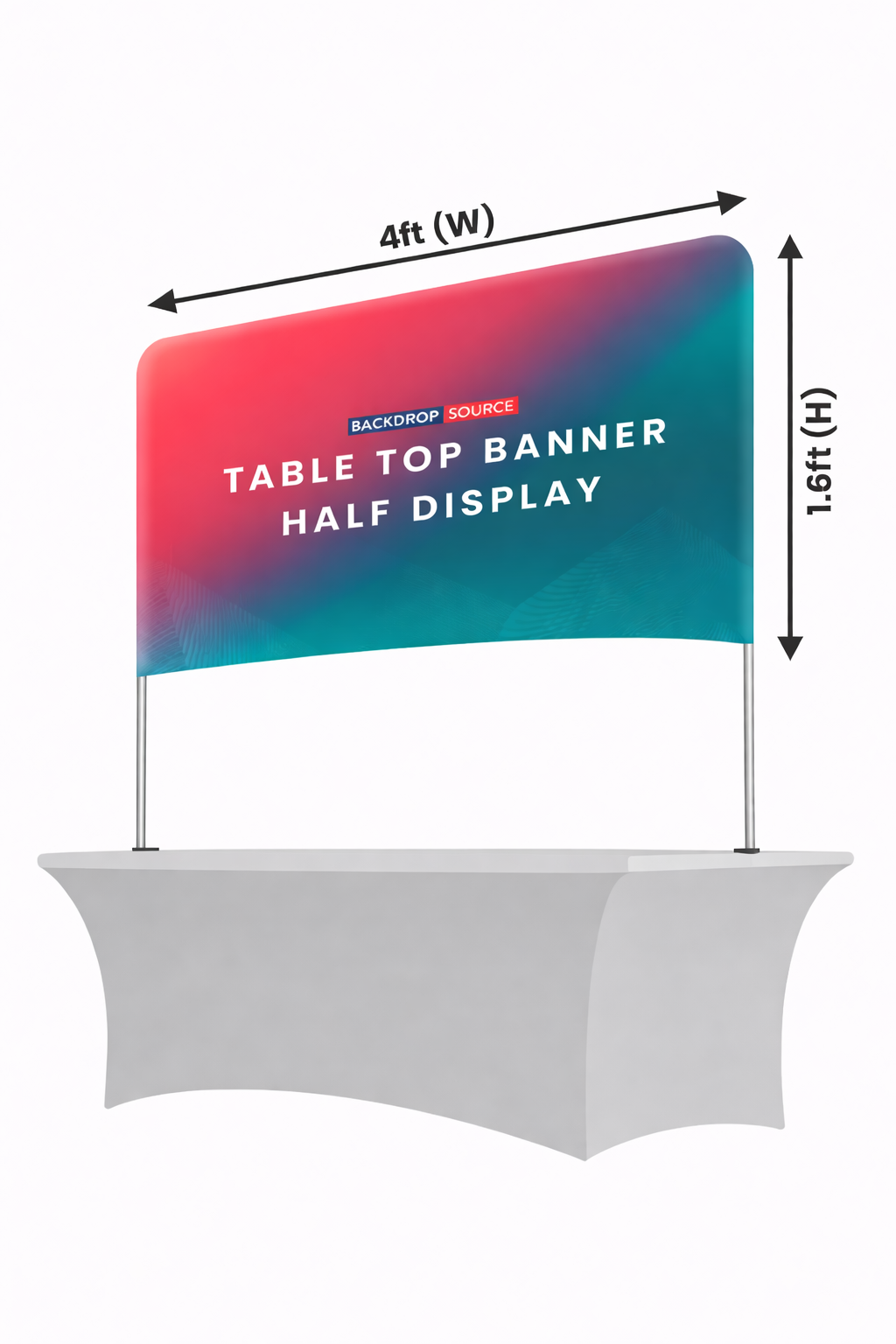 Bannière de table - Demi-affichage 