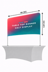 Bannière de table - Demi-affichage 