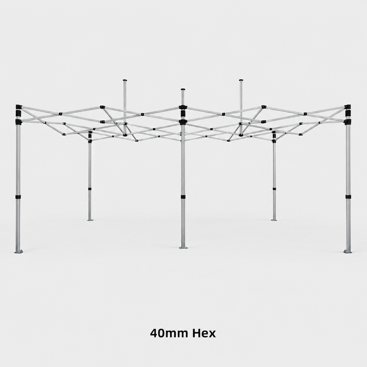 10x20 Canopy Tent with Peak Flag Kit