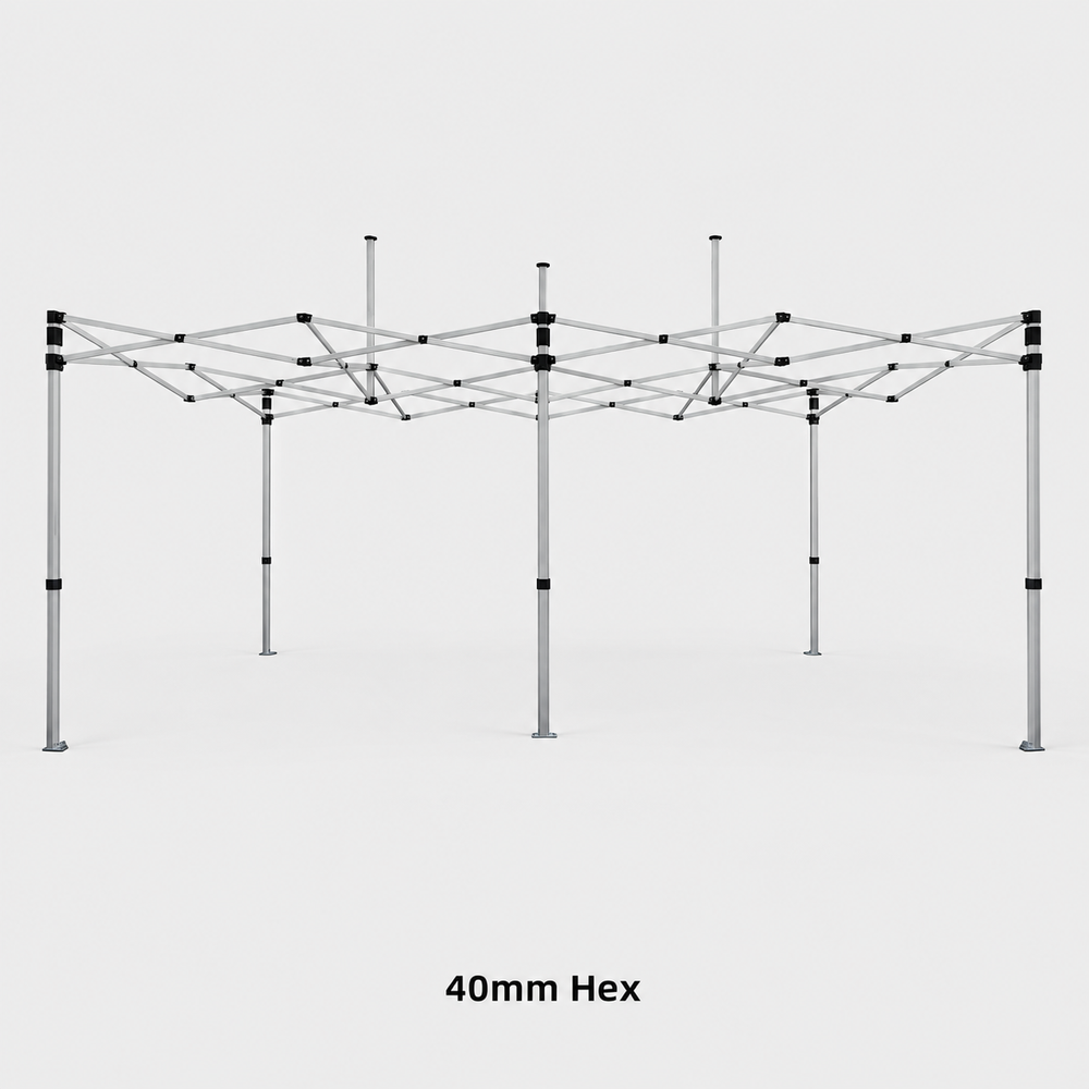 10x15 Canopy Tent with Peak Flag Kit