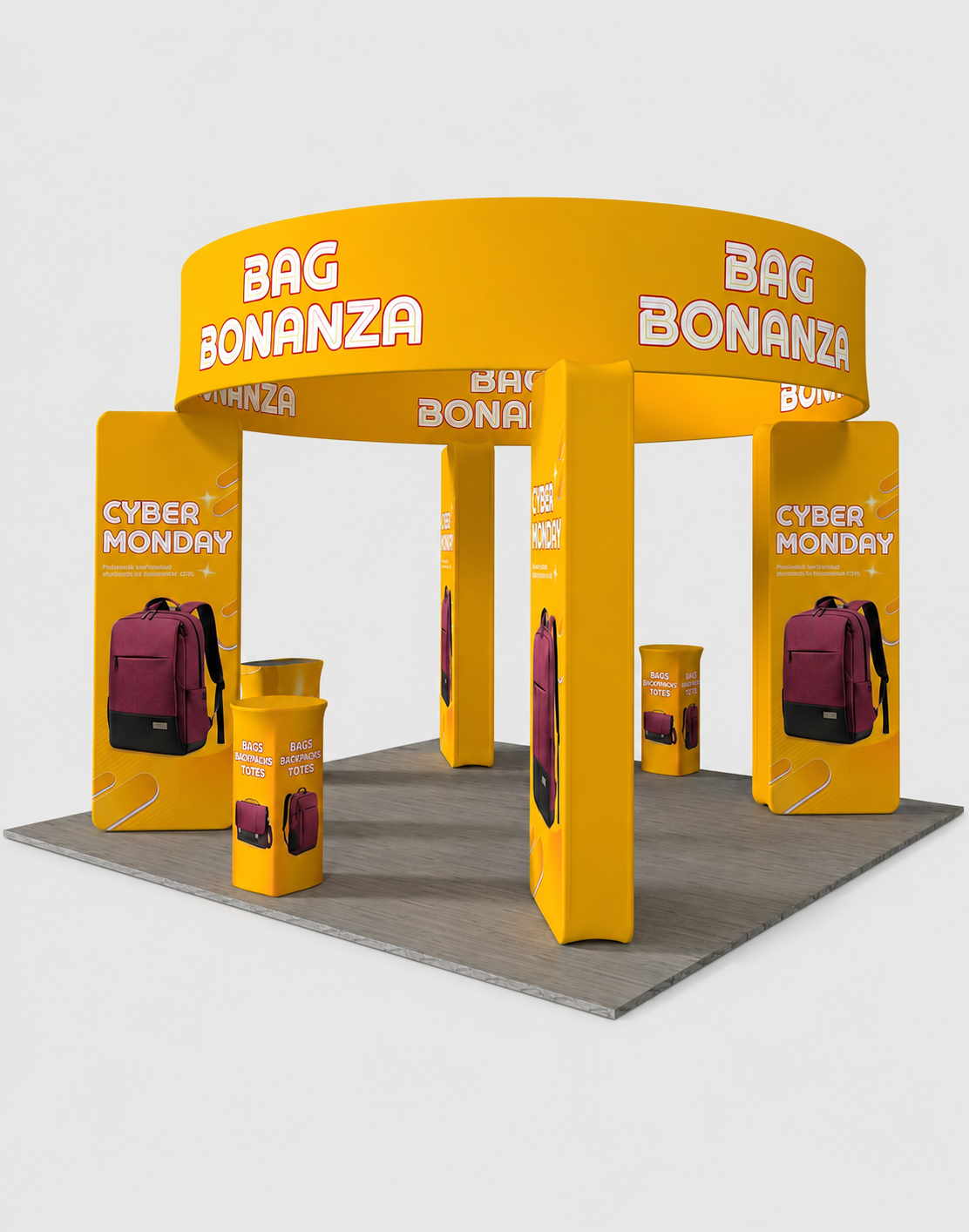 Modular Booth Kits 20ft x 20ft - Model 22