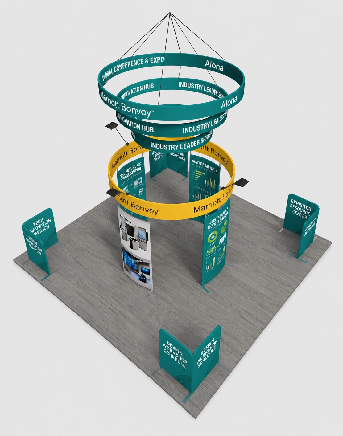 Modular Booth Kits 20ft x 20ft - Model 21