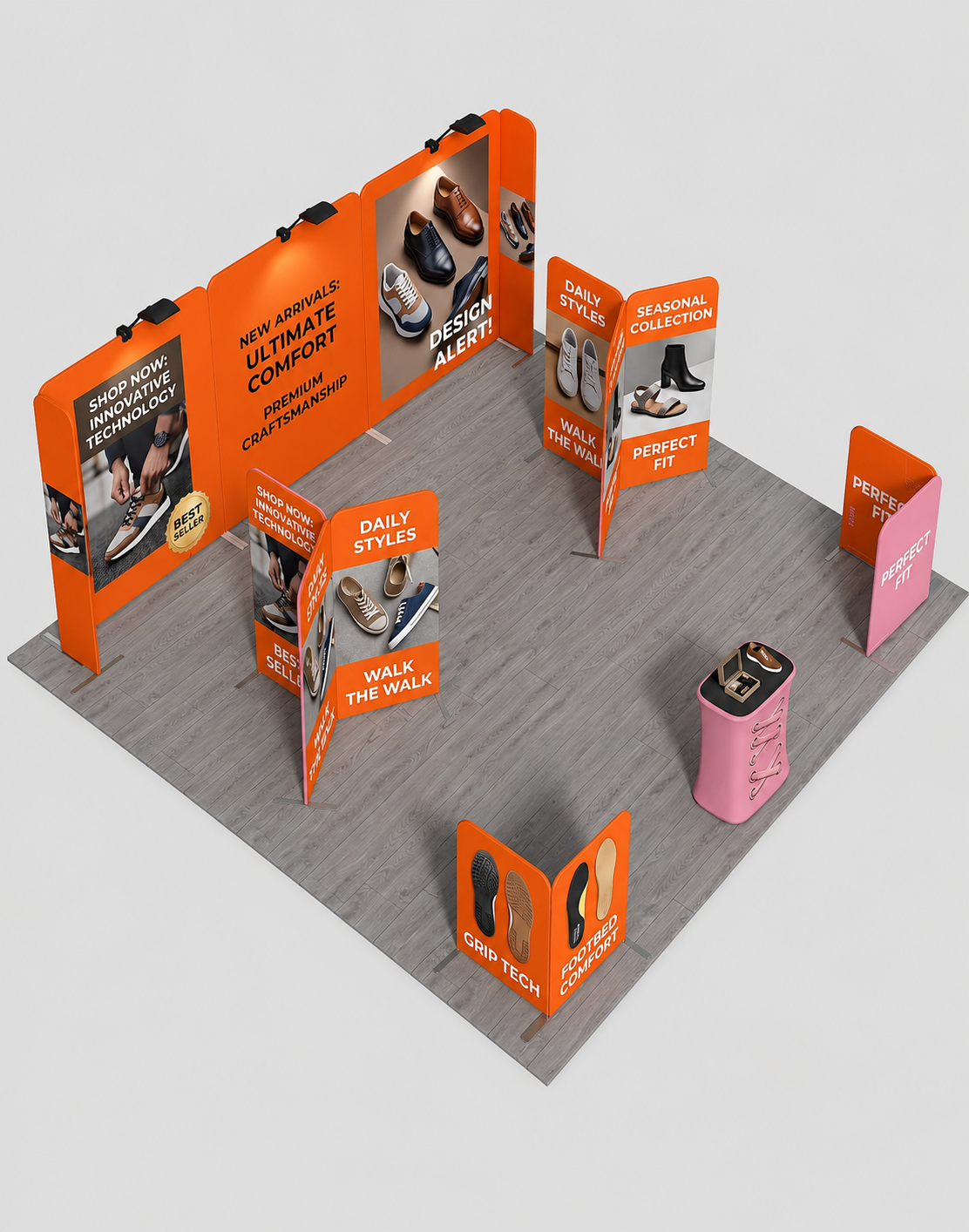Modular Booth Kits 20ft x 20ft - Model 17