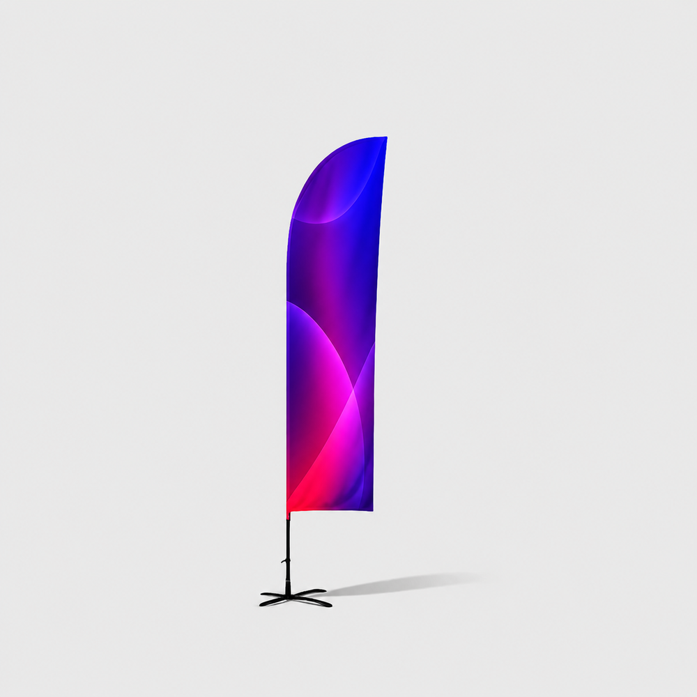 Straight Feather Fabric Flag