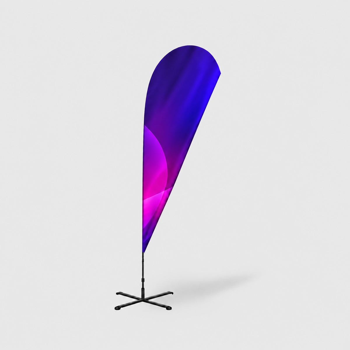 Duplex Printing Teardrop Advertising Flag