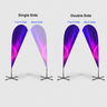 Teardrop Feather Flag with Uni-Fit Pole