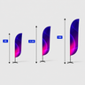 Convex Feather Flag with Uni-Fit Pole