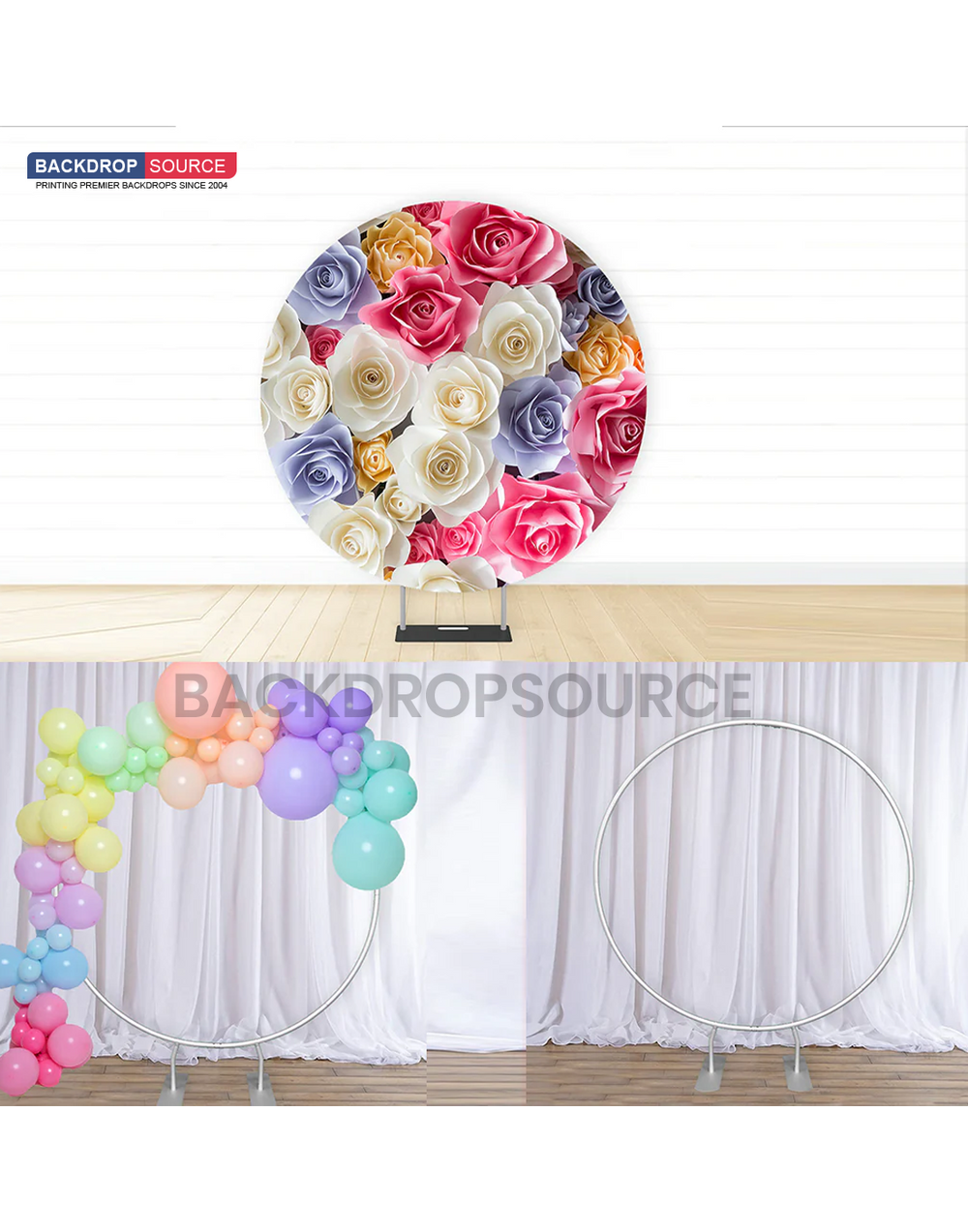 Circular Backdrop Stand ( Diameter 79 inches) for Wedding & Birthday Parties Decorations