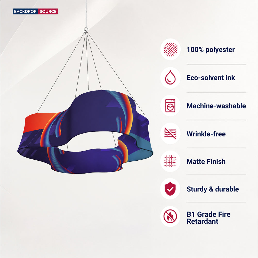 Cloud Shaped Hanging Banner