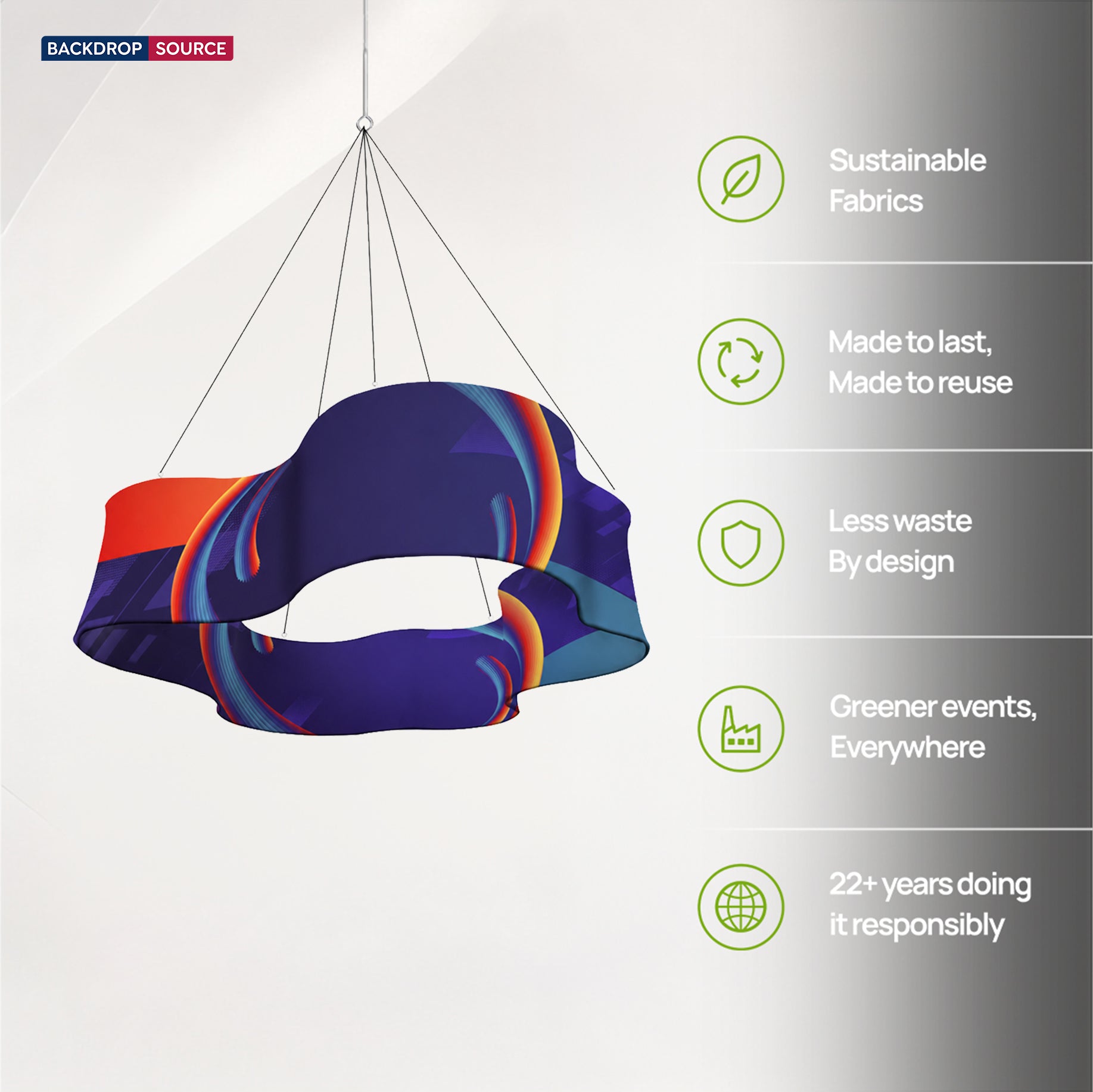 Cloud Shaped Hanging Banner
