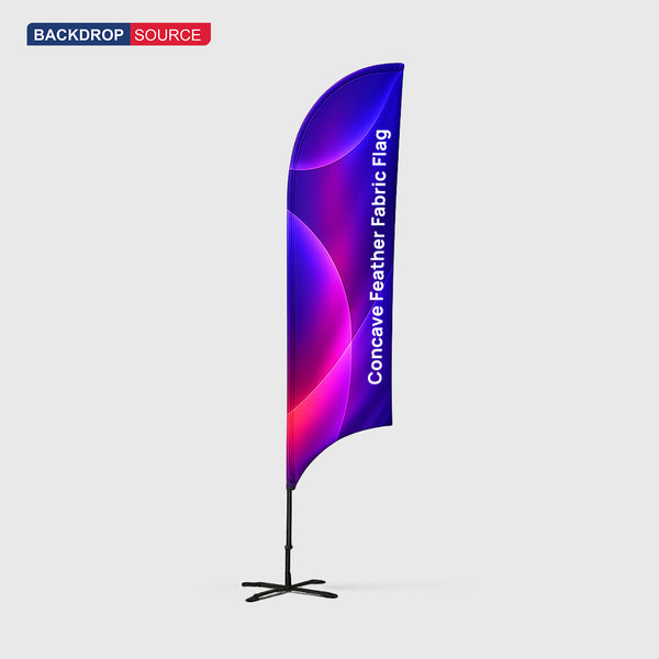 Drapeau à plumes - Concave 