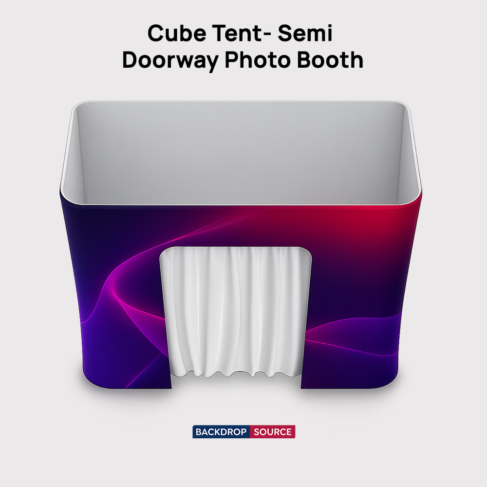 Cabine photo Cube - Semi-porte 