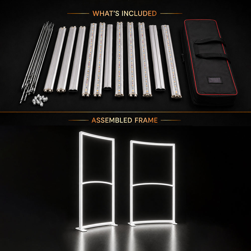 Panneau lumineux LED incurvé en tissu SEG 