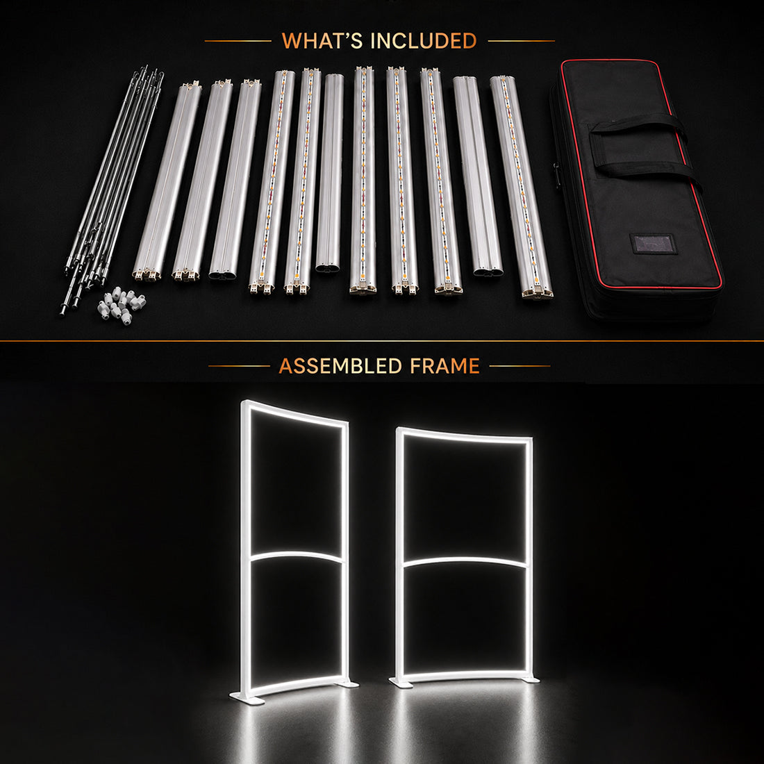 Panneau lumineux LED incurvé en tissu SEG 
