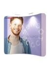 Curved Tension Fabric Media Wall Backdrop