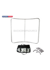 Curved Tension Fabric Media Wall Backdrop