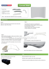 Curved Tension Fabric Media Wall Backdrop