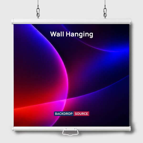 Custom Fabric Wall-Hanging Backdrop with Clamps