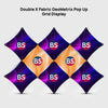Double X Fabric GeoMetrix Pop Up Grid Display