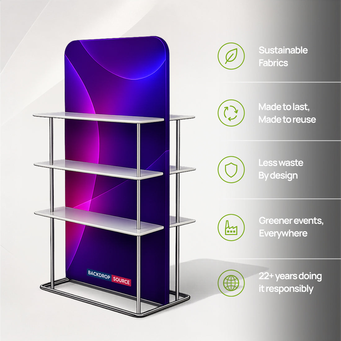 Présentoir EZ Display avec étagères 