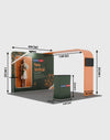 Economy L Arch TV Display Exhibition Kit for 10ft Wide Booths