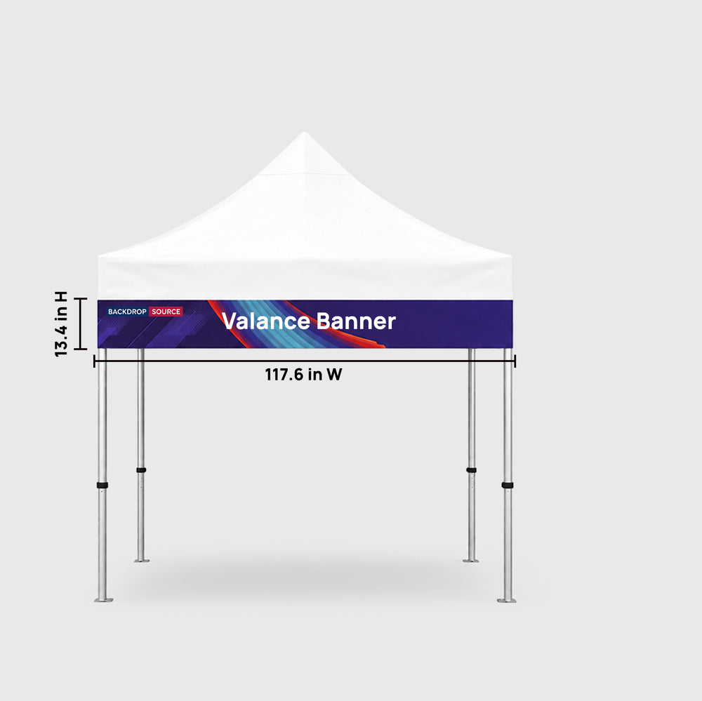 Fabric Canopy Tent Valance Banner