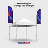 Fabric Feather Flag for Canopy Tents