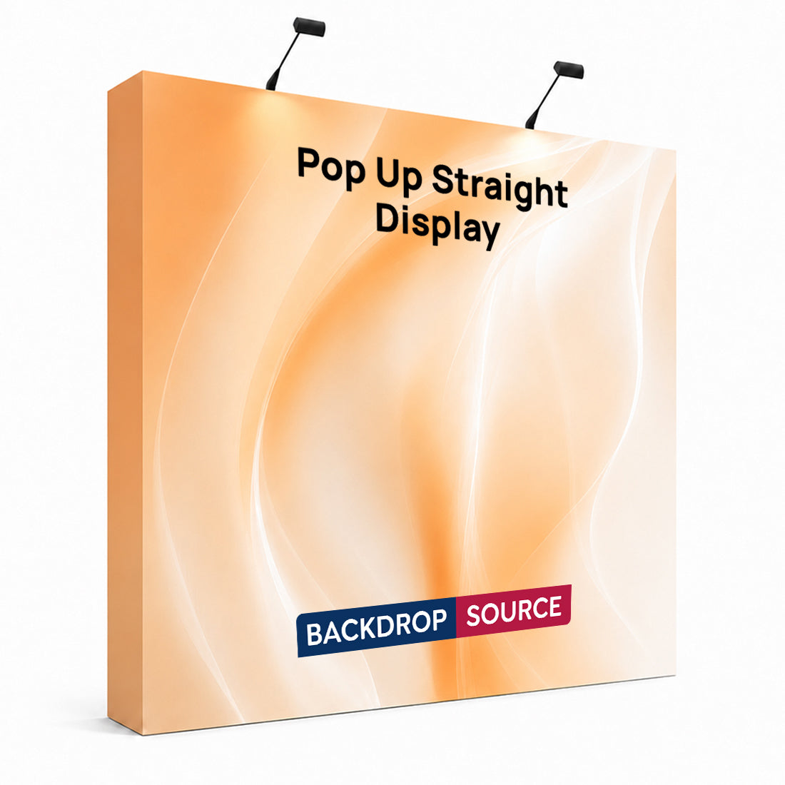 Fabric Popup Straight Backwall Kit with Clamping Lights