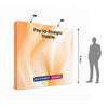 Fabric Popup Straight Backwall Kit with Clamping Lights