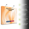 Fabric Popup Straight Backwall Kit with Clamping Lights