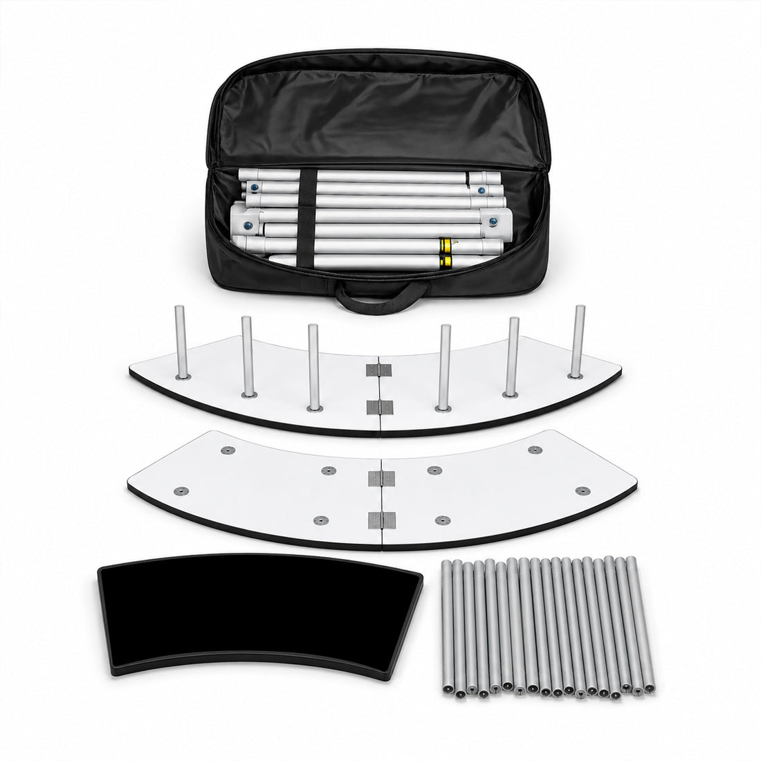 Comptoir d'accueil pour salon professionnel - 1,5 m de large 