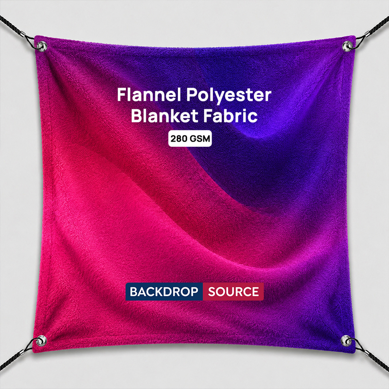Impression sur tissu flanelle polyester - 280 g/m² 