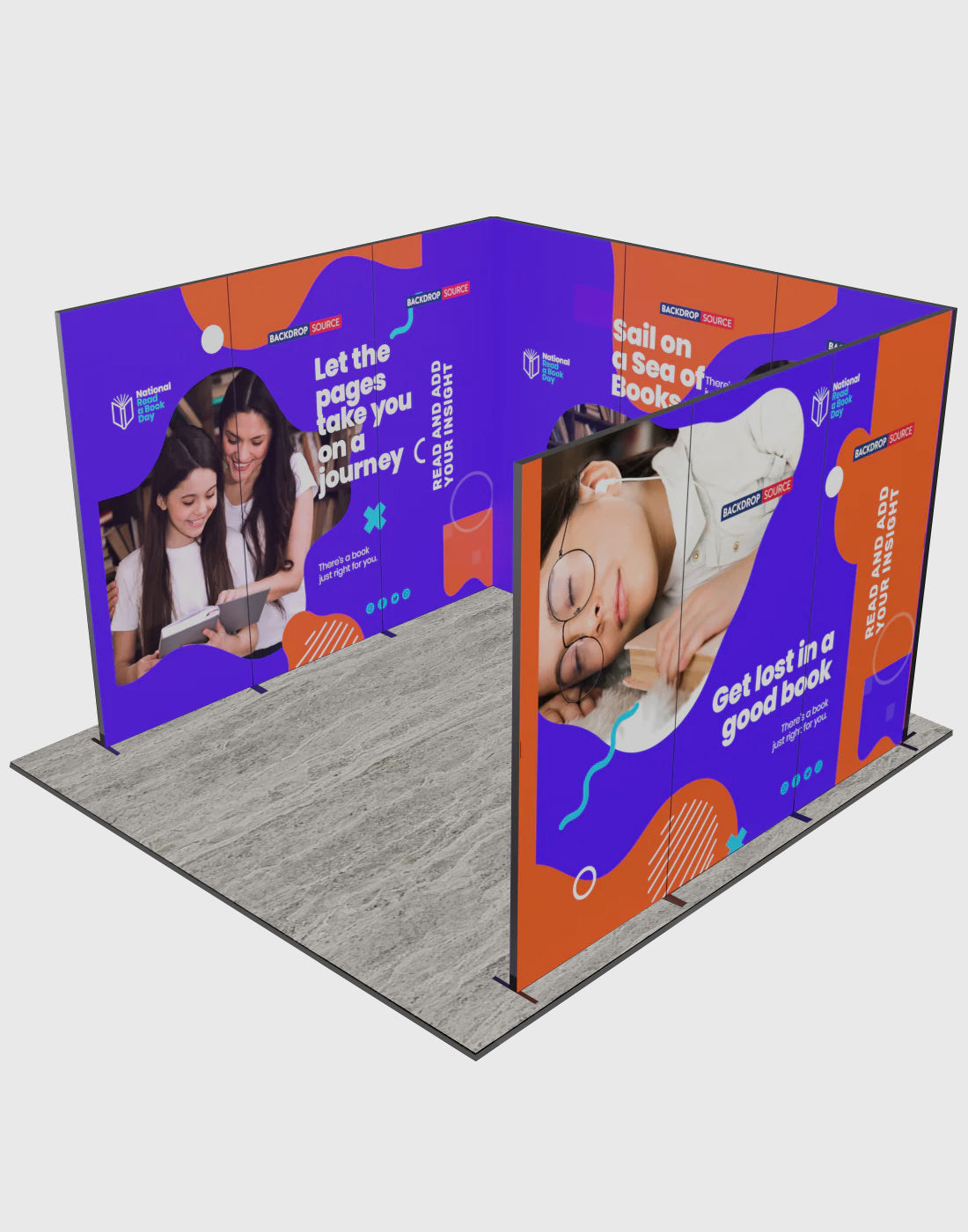 Foldable SEG Exhibition Display - Model 6