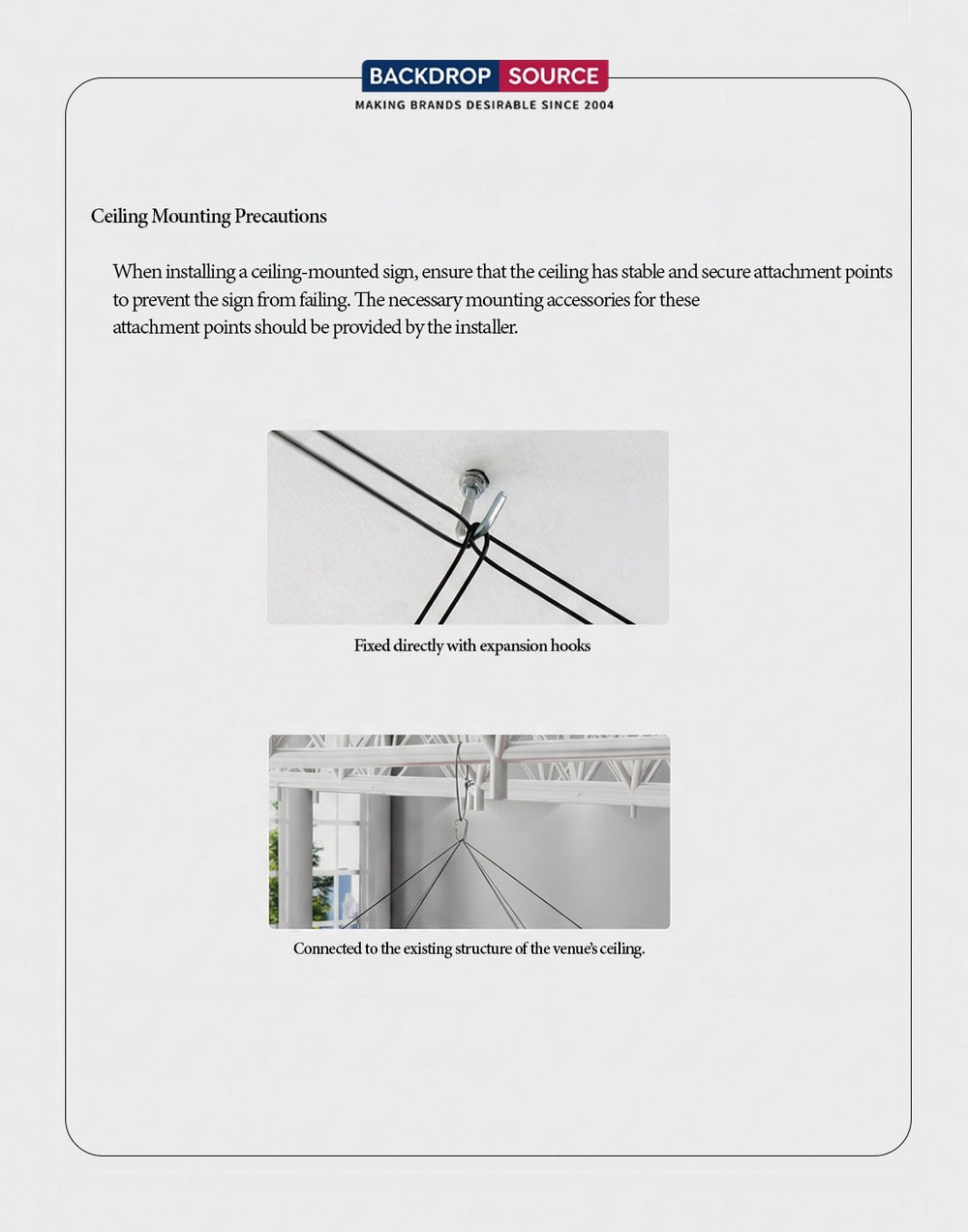 Suspension circulaire avec fond recouvert 