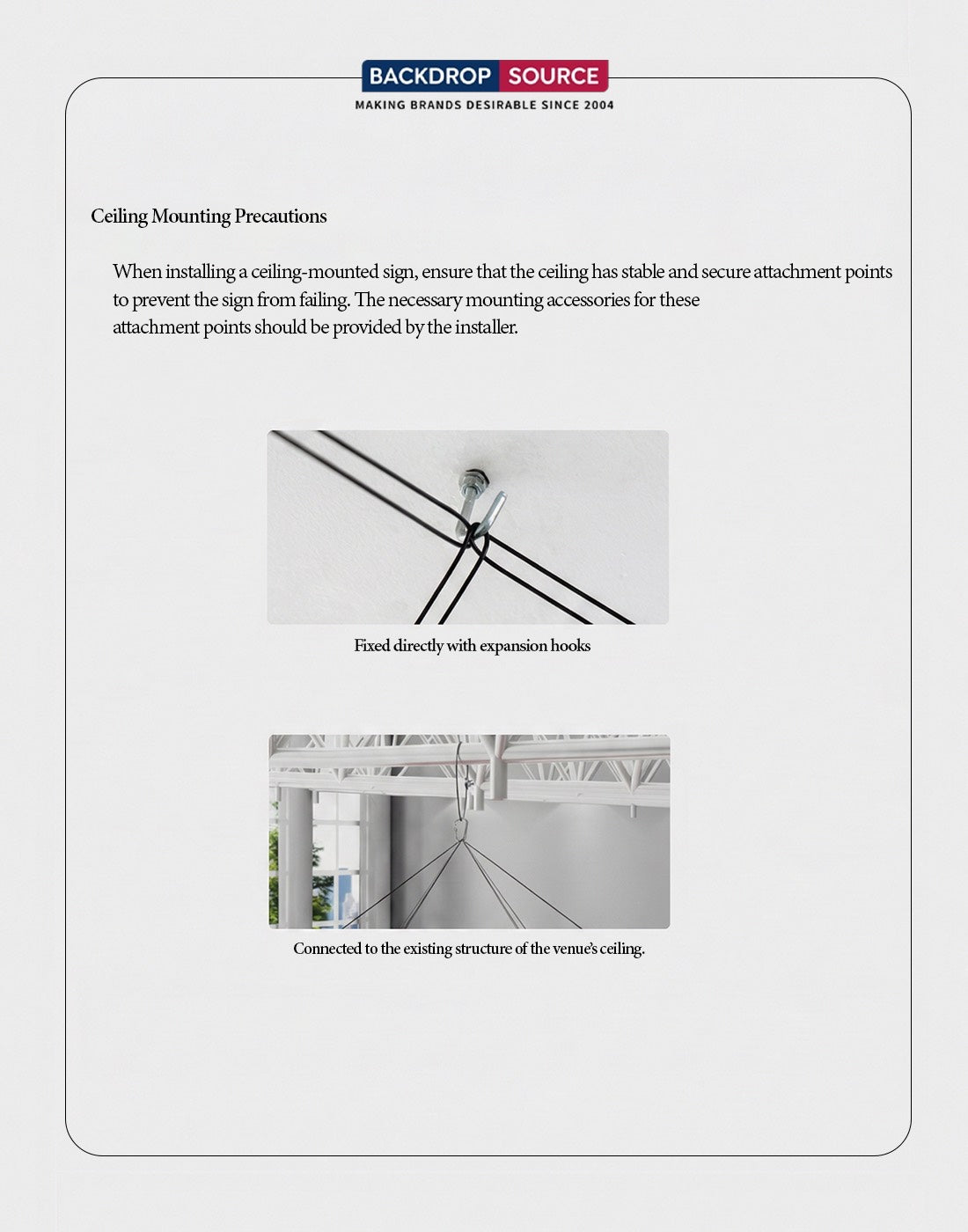 Suspension circulaire avec fond recouvert 