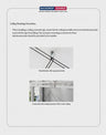 Suspension circulaire avec fond recouvert 