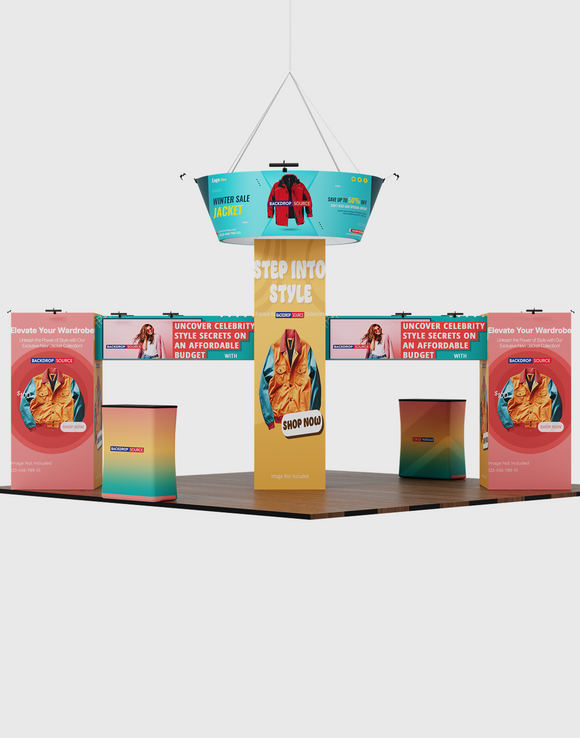 Modular Booth Kits 20ft x 20ft - Model 8