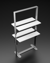 LED light box with Shelves