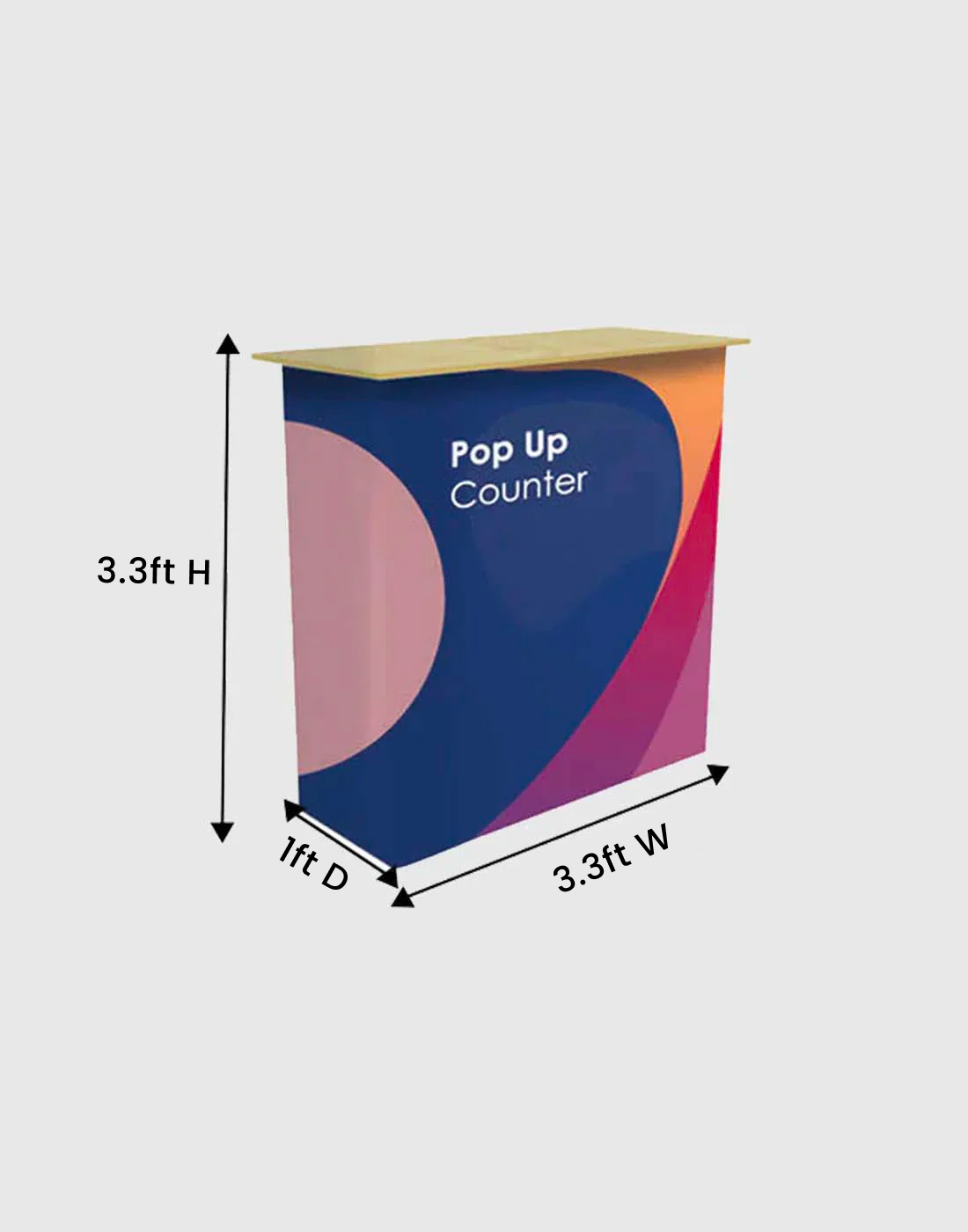 FIFA 2026 Table Pop Up Fabric Display Counter