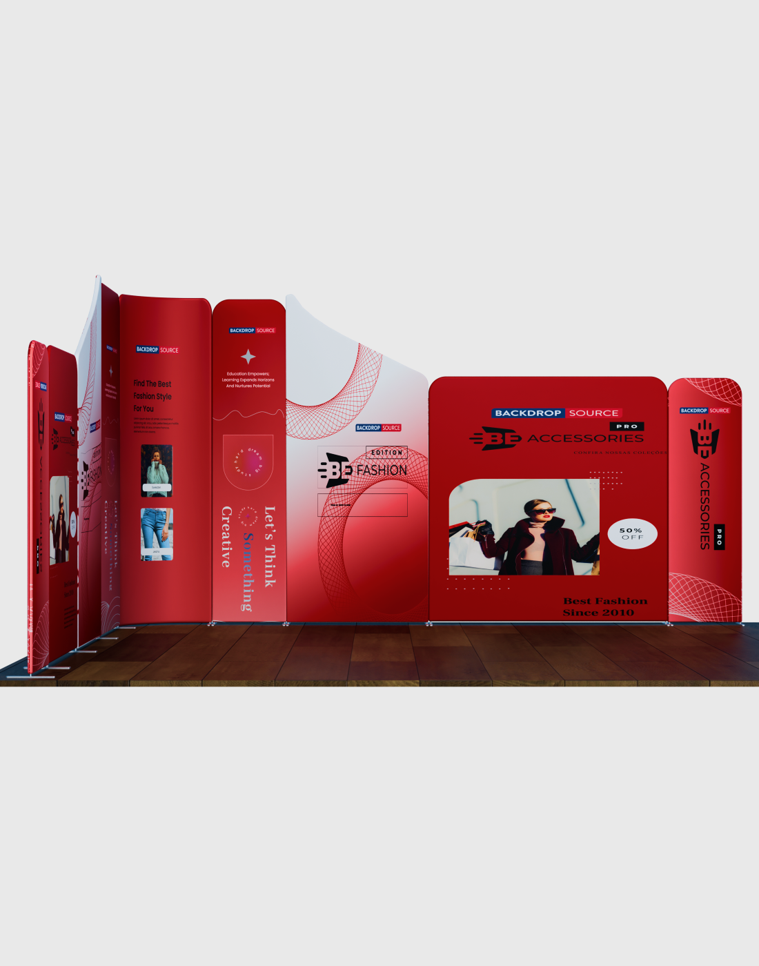 Magnetic Fabric Booth Display - Model 5 (13 x 13ft)